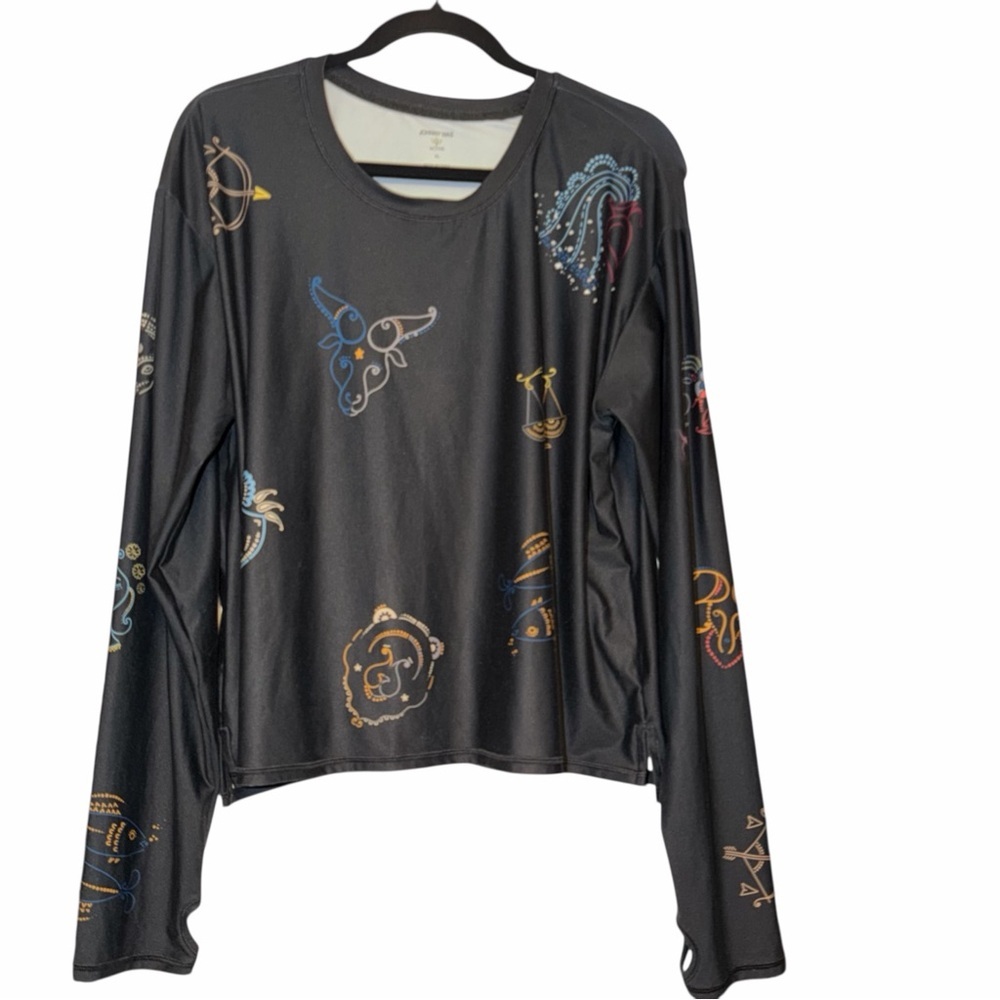 Johnny Was Active Zodiac Sign Long Sleeve Size XL